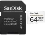 SanDisk microSDXC High Endurance 64GB C10/U3/V30 SDSQQNR-064G-GN6IA/183566