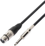 Soundsation EMCXJ-10BK - Szimmetrikus mikrofonkábel: XRL 3pólusú mama - 6.3mm Jack MONO / 10m - L690L