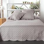 AA Design Cuvertura pentru pat gri cu fete de perna Californie (5096-90)