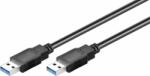 Goobay 93929 USB-A apa - USB-A apa 3.0 Összekötő kábel - Fekete (3m) (93929)