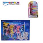 Total Office Trading Puzzle 100 piese Star Darling + Pix 6 culori + memo stick Soy Luna Puzzle