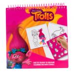 Total Office Trading Caiet de colorat cu sabloane Trolls Carte de colorat