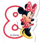  DISNEY Disney Minnie tortagyertya, számgyertya 8 éves