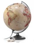 Cartographia Földgömb - világító, antik, 30cm átmérőjű, műanyagtalpas (5708017009997)