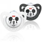 Nuk - Suzete Disney Mickey Mouse, 2 buc, 0-6 luni alb/gri (NK_10730041)