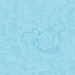 PPD Lace embossed aqua papírszalvéta 33x33cm, 15db-os