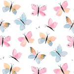 PPD Pastel Butterflies papírszalvéta 33x33cm, 20db-os - szep-otthon