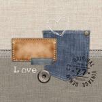 Ambiente Original Denim papírszalvéta 33x33cm, 20db-os