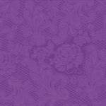 PPD Lace Embossed purple papírszalvéta 25x25cm, 15db-os