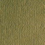 Ambiente Elegance Olive Green papírszalvéta 33x33cm, 15db-os