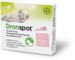 Vétoquinol Dronspot 30 mg/7, 5 mg rácsepegtető oldat kistestű macskáknak A. U. V. (0, 35 ml; 2, 5 kg alatti macskáknak) 1 db ampulla nyitott dobozból