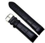 HCraft Curea Ceas „H-FIT Curved End - Piele Naturală cu Capete Curbate (20mm, 22mm) (H-FIT-BK)