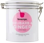 teapigs Rhubarb & Ginger Fileters Tea 20 teafilter csatos üvegben