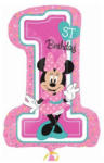 Amscan Disney Minnie első születésnap fólia lufi 71cm (DPA3435201)
