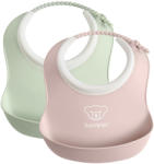 BabyBjörn Set 2 bavete, Powder Green/Powder Pink Balansoar bebelusi