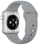 iUni Curea iUni compatibila cu Apple Watch 1/2/3/4/5/6/7, 44mm, Silicon, Gray (503320_44)
