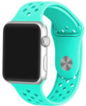 iUni Curea iUni compatibila cu Apple Watch 1/2/3/4/5/6/7, 44mm, Silicon Sport, Light Blue (503856_44)