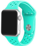 iUni Curea iUni compatibila cu Apple Watch Ultra/SE/8/7/6/5/4/3/2/1, 44mm, Silicon Sport, Light Blue (503856_44)