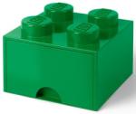 LEGO® Cutie de depozitare LEGO® 4 - cu sertar verde închis 250 x 250 x 180 mm (SL40051734)