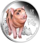 The Perth Mint Сребърна монета "Тувалу - Бебе прасе (2010172)