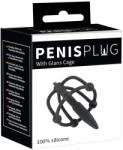 You2Toys Penisplug - szilikon makk ketrec dilátorral (fekete) - vagyaim