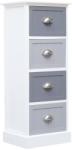 vidaXL Dulap lateral, 35x30x90 cm, lemn de paulownia (284078) Comoda