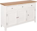 vidaXL Servantă, 110x33, 5x70 cm, lemn masiv de stejar (247122) Comoda