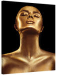 AA Design Tablou portret de femeie auriu Mandrie (GLDPRD374)