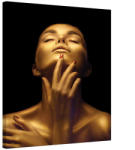 AA Design Tablou portret de femeie auriu Incredere (GLDCNF372)