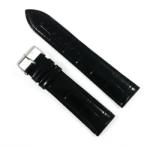  Curea de ceas Neagra din piele naturala si silicon - 22mm - WZ3399 (WZ3399)