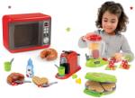 Smoby Set aparat electronic de microunde Tefal Elec Micro Wave Smoby și aparat de gofri cu mixer aparat de cafea și gofreuri (SM310586-1) Bucatarie copii
