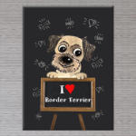  Kutyás Vászonkép Border Terrier - 50x40 cm