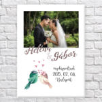  Esküvős Vászonkép - 50x70 cm