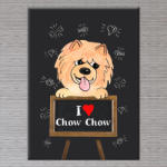  Kutyás Vászonkép Csau Csau - 100x70 cm