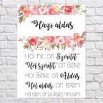  Házi Áldás Vászonkép - 50x40 cm