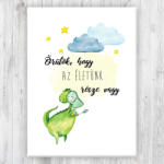  Gyerekszobába Vászonkép Dinós - 100x70 cm