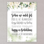  Motivációs Szöveges Vászonkép - 50x70 cm