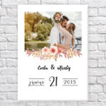  Vászonkép Esküvős Fotó - 50x40 cm