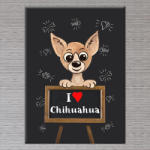  Kutyás Vászonkép Csivava - 50x70 cm