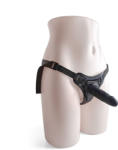  Toyz4Lovers - strap-on hám, realisztikus dildóval (fekete) - szeresdmagad