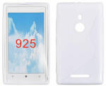 Nokia Lumia 925, Szilikon tok, S-Case, fehér