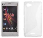 Sony Xperia L C2105, Szilikon tok, S-Case, átlátszó