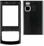 Nokia 6500 Sl elő+akkuf, Előlap, fekete