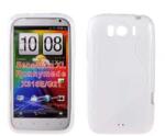 HTC Sensation XL, Szilikon tok, S-Case, fehér