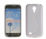 Samsung i9190 Galaxy S4 Mini, Szilikon tok, S-Case, fehér