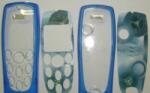 Nokia 3200 elő+akkuf, Előlap, kék