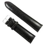  Curea de ceas Maro-inchis din piele naturala cu imprimeu soparla - 22mm - WZ3422 (WZ3422)