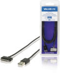 Valueline Cablu de incarcare si sincronizare pentru iPhone 30 pini - USB 2.0 2m cupru VALUELINE (VLMB39100B20)