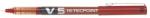 Pilot Roller cu cerneala Pilot V5 Hi-Tecpoint diverse culori 0.5 mm cu capac rosu (PBX-V5R)