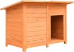 vidaXL Cușcă de câine, 120 x 77 x 86 cm, lemn masiv de pin și brad (170641)